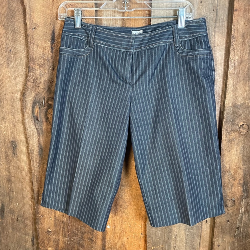 Cache Pin Stripe Dress Shorts - size 6